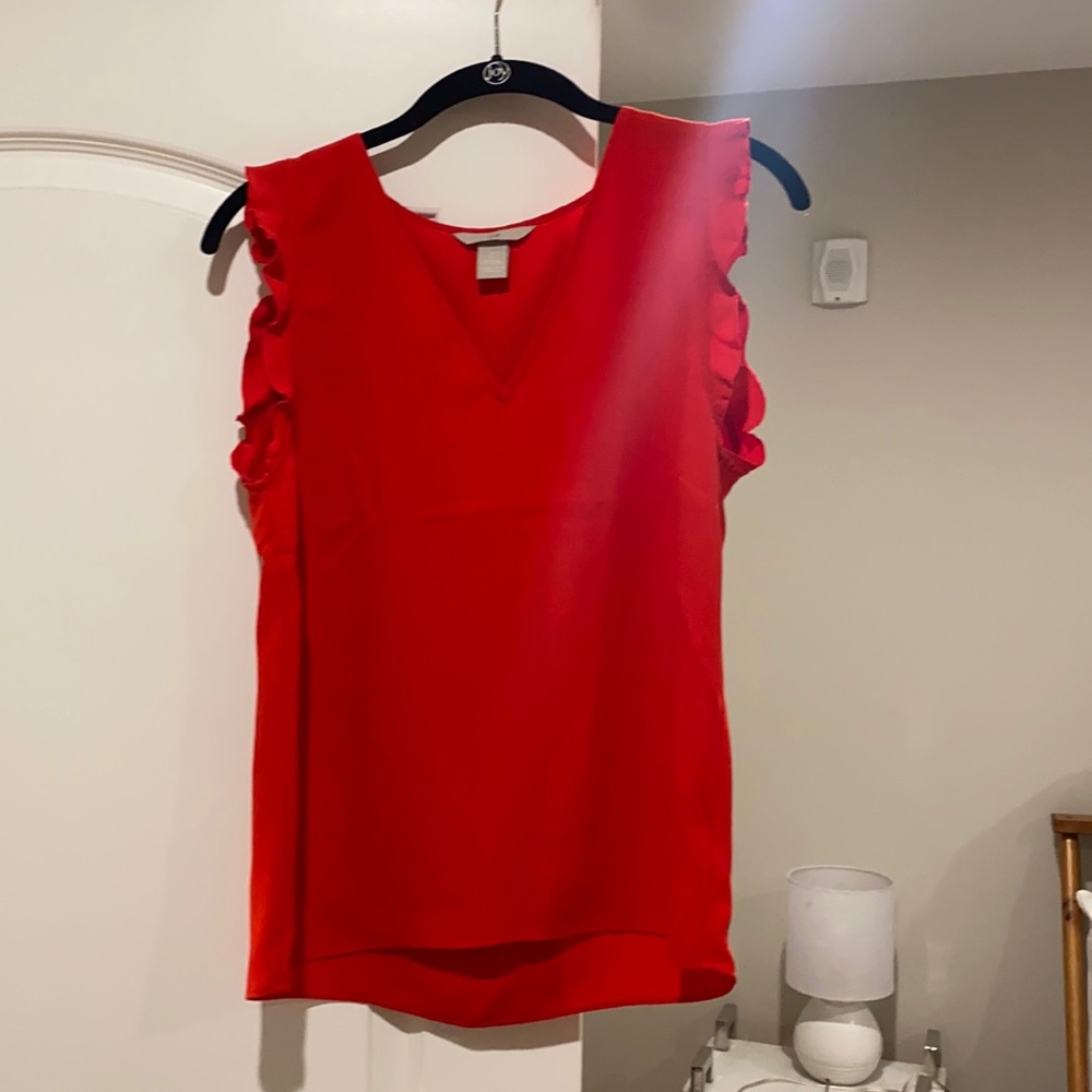 H&M red blouse